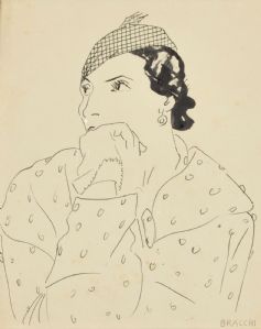 Frau mit Hut, um 1936